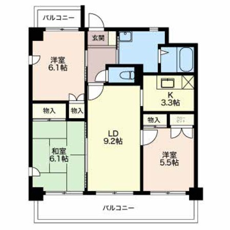 コンフォート桑名の物件間取画像